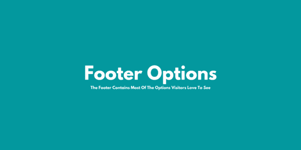 Footer Options